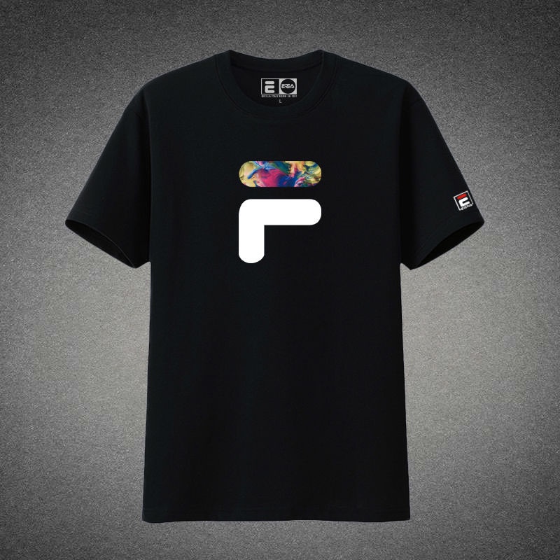 Fila Áo Thun cotton Ngắn Tay Dáng Rộng Thời Trang Hàn Quốc Dành Cho Nam