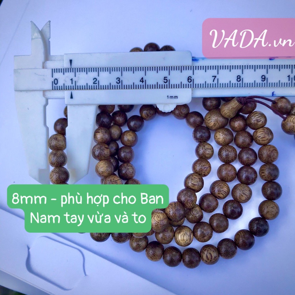 Vòng tay chuỗi Trầm Hương Thiên Nhiên 108 hạt đủ size 6-7-8mm cho nam nữ hàng Cao Cấp giá sỉ tại VADA.vn