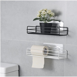 Kệ sắt dán tường đa dụng, có móc treo tường