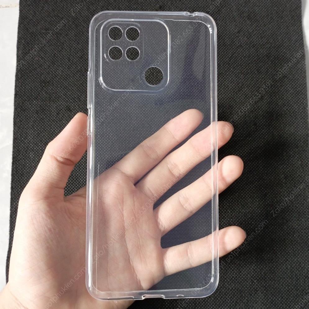 Ốp lưng Xiaomi Redmi 10C bảo vệ cam dẻo đen trơn, loại dẻo trong suốt bền đẹp