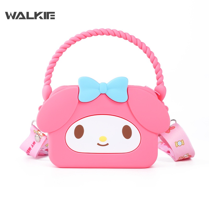 SANRIO Túi Tote Đeo Chéo Vai Đựng Tiền Xu Họa Tiết Hoạt Hình Mymelody Kuromi Cinnamoroll Dễ Thương Cho Bé
