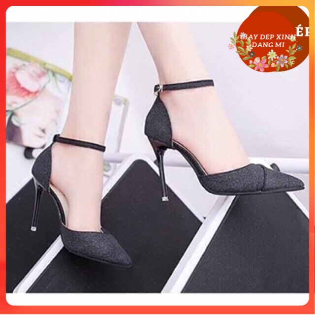 Giày cao gót 8 phân bít mũi kim tuyến CG0310 Giày dép xinh Mys