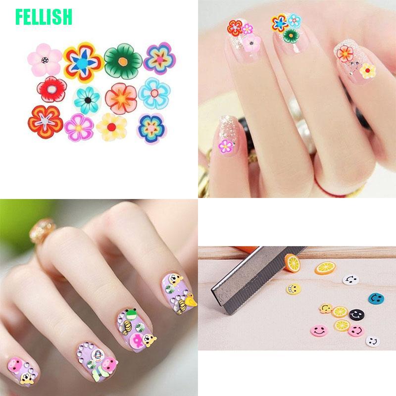 [Hàng mới về] Bộ 1000 miếng hình dán trái cây 3D trang trí móng tay nghệ thuật đẹp mắt