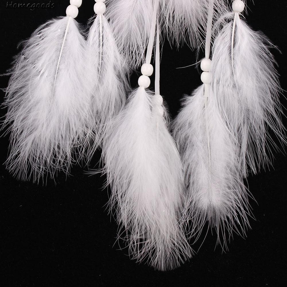 Dreamcatcher Lưới Phối Lông Vũ Handmade Treo Trang Trí Đẹp Mắt