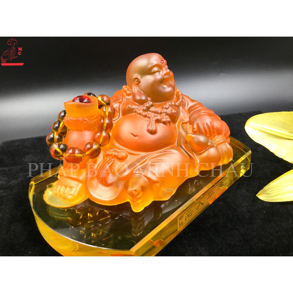 [PHÁP BẢO MINH CHÂU] Tượng Di Lặc To (Kim bảo nhựa) - BÀY Ô TÔ