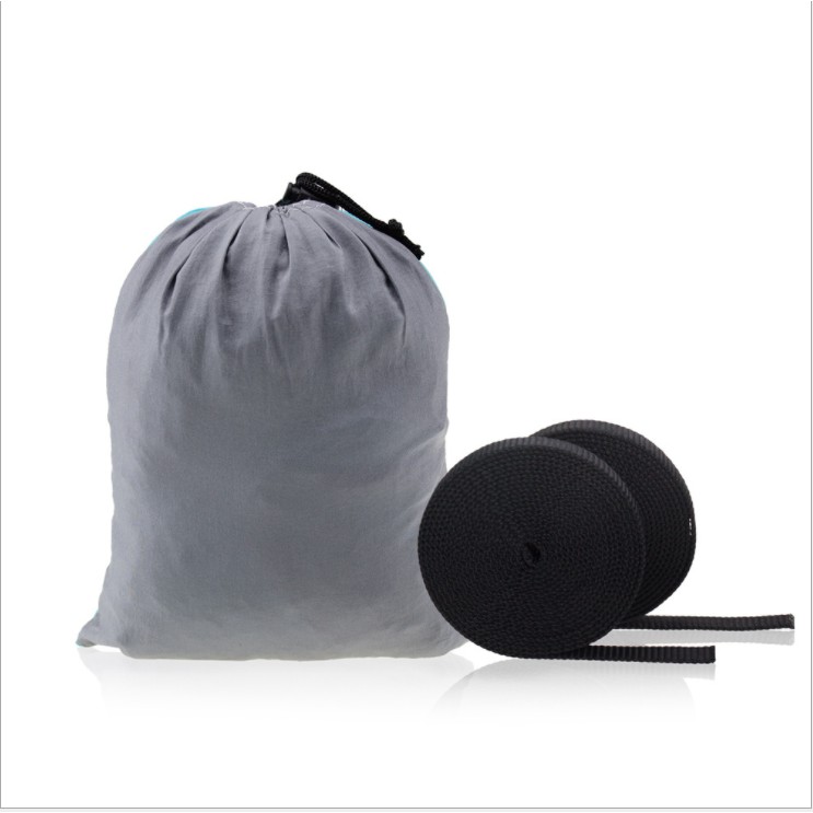 Võng Đơn / Đôi Di Động Kèm 2 Dây Đai Nylon Gọn Nhẹ Đa Ứng Dụng