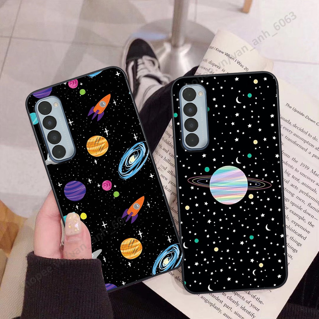 Ốp Oppo Reno4 /  Reno4 Pro / Reno 4 hình bầu trời, phi hành gia đẹp, ốp lưng điện thoại oppo viền dẻo cao cấp