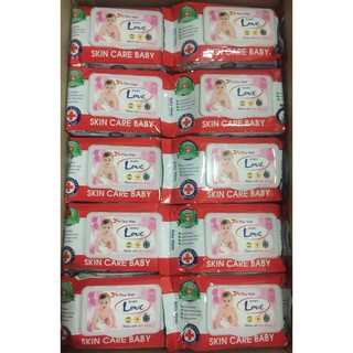 Combo 10 bịch khăn ướt Love Đỏ 80g