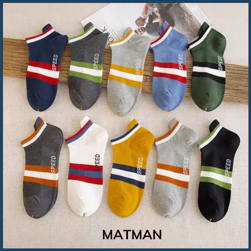 Tất chân ngắn, vớ cổ ngắn nam nữ nhiều màu sắc tất vớ