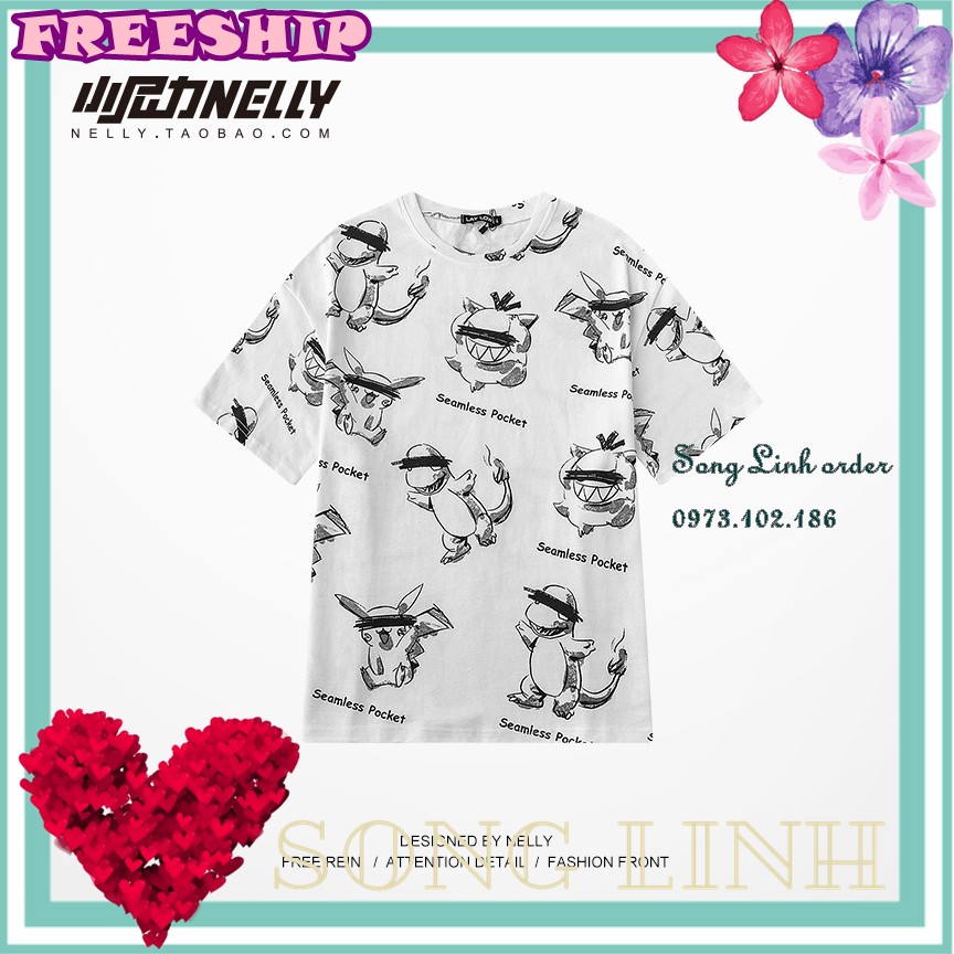 Áo thun cộc tay Nelly -Heybig mẫu SEAMLESS POKET