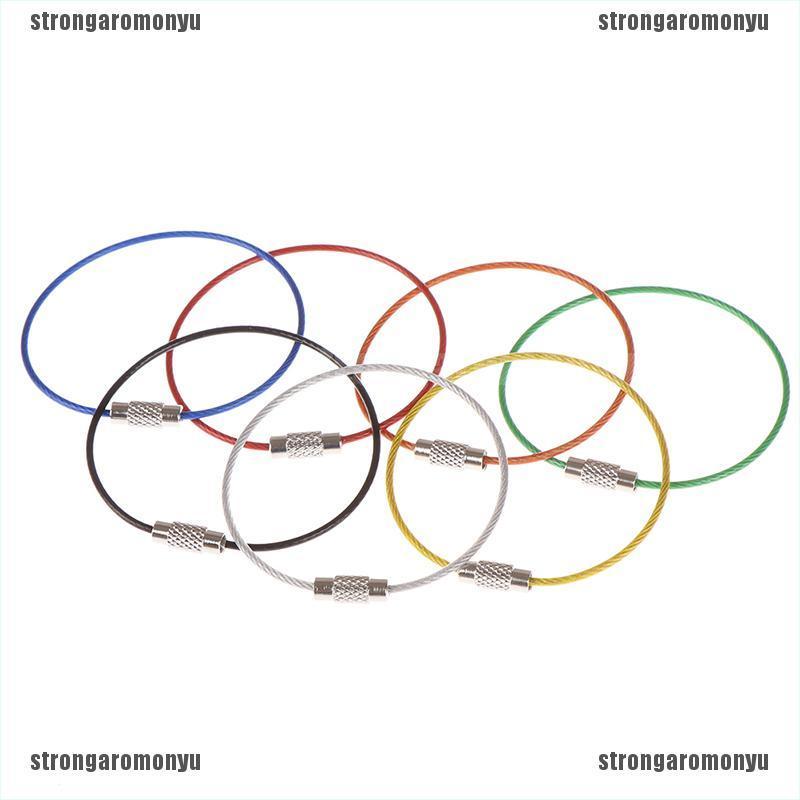 Set 5 Dây Móc Khóa Bằng Thép Không Gỉ Tiện Dụng Khi Đi Dã Ngoại