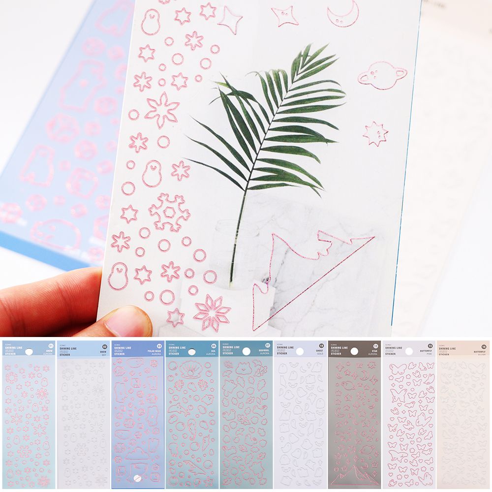 Miếng Dán Trang Trí Móng Tay Màu Trong Suốt Hình Hoạt Hình Dễ Thương DIY