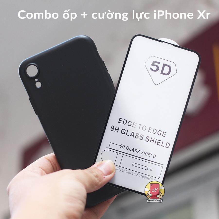 [COMBO SỐC] Ốp lưng iPhone XR + kính cường lực 5D full màn full keo