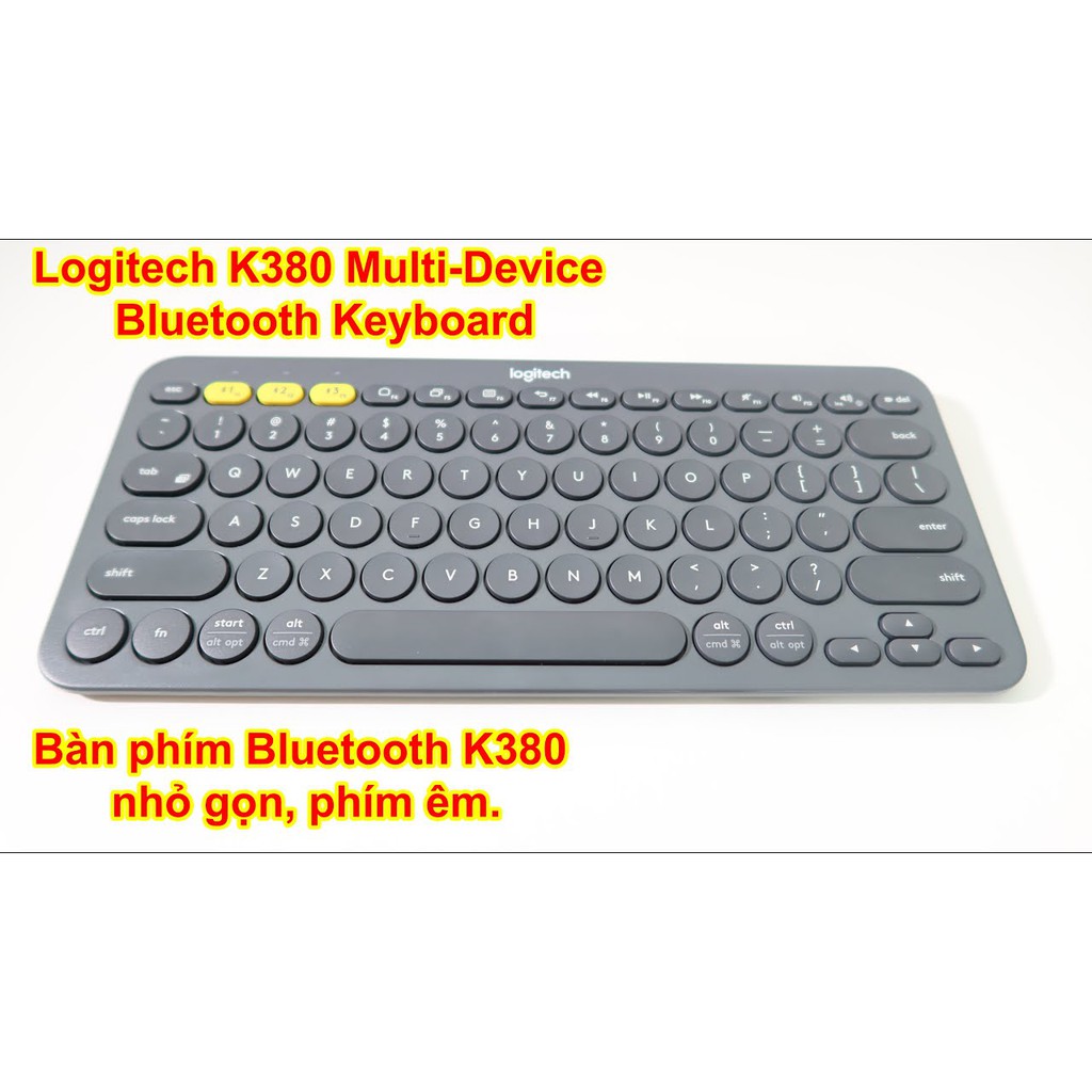 Bàn Phím Bluetooth Logitech K380 Multi Device - Không Dây Kết Nối Cùng Lúc 3 Thiết Bị - Hàng Chính Hãng Bảo Hành 1 Năm