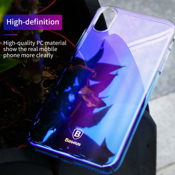 Ốp lưng Iphone X cứng trong Glaze hãng Baseus