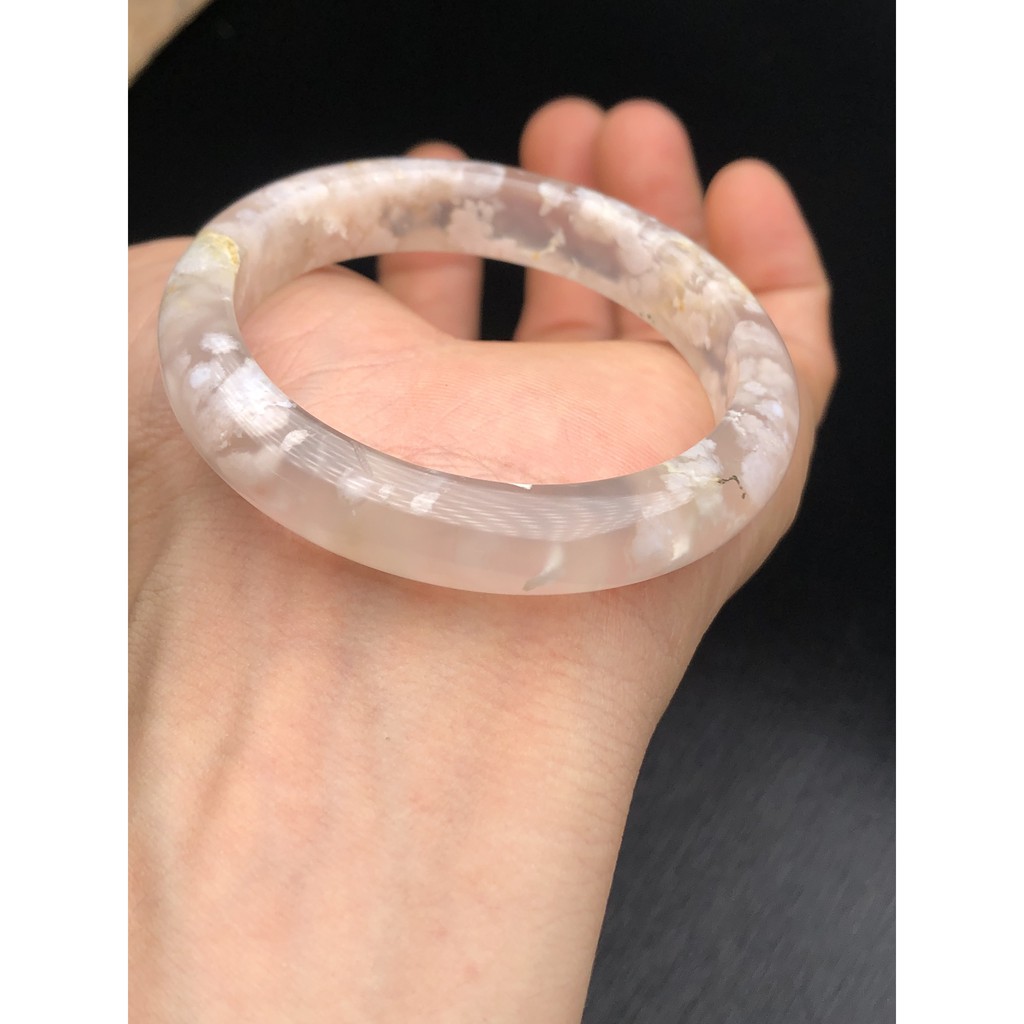 Vòng mã não hoa anh đào ni 53 mm HANMYNGHE