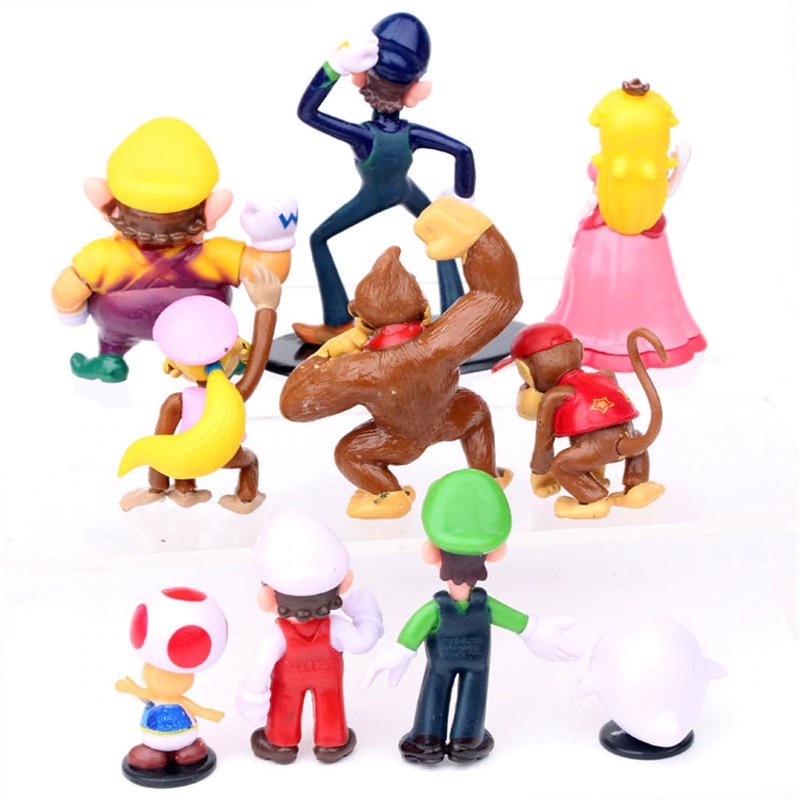 Bộ 10 mô hình nhân vật Game Super Mario - 8.5 cm