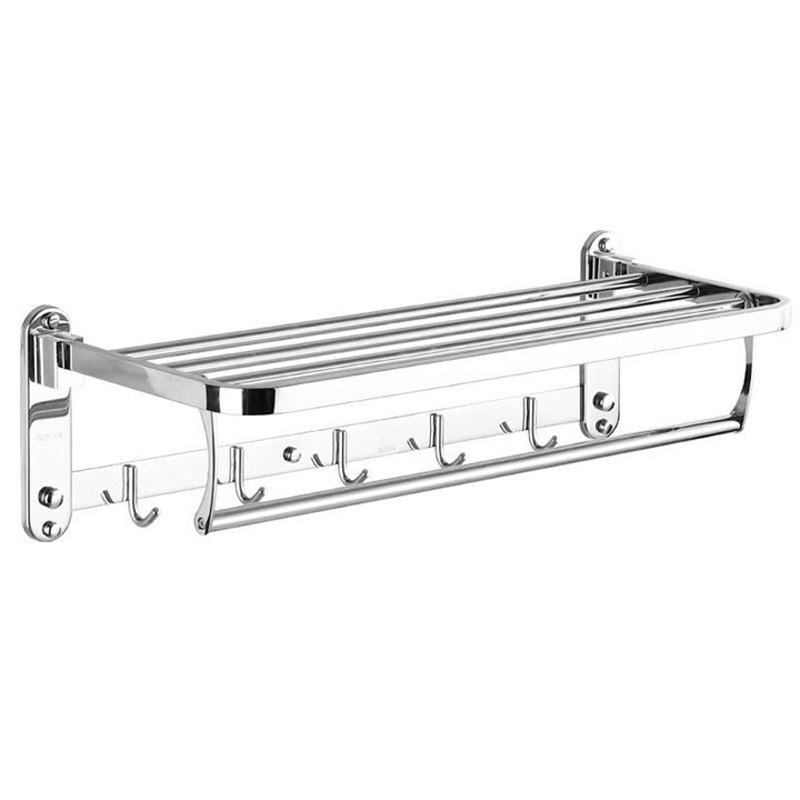 Kệ Vắt Khăn Tắm Gấp Đứng Inox Sus 304 Cao Cấp