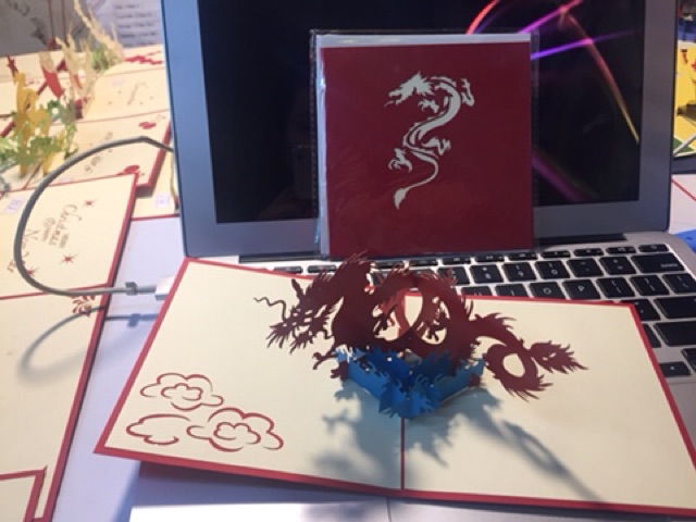 Rồng Soắn - Dragon - Thiệp 3D | BigBuy360 - bigbuy360.vn