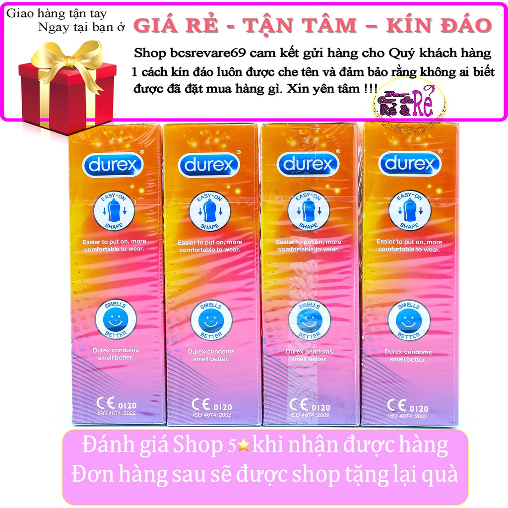 [DEAL HOT] 4 Hộp 48 cái Bao Cao Su GÂN GAI Durex PleasuareMax