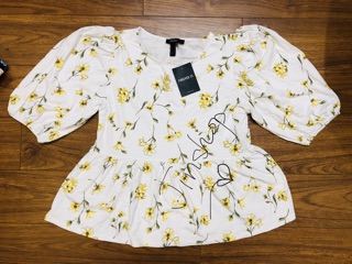 Áo babydoll hoạ tiết