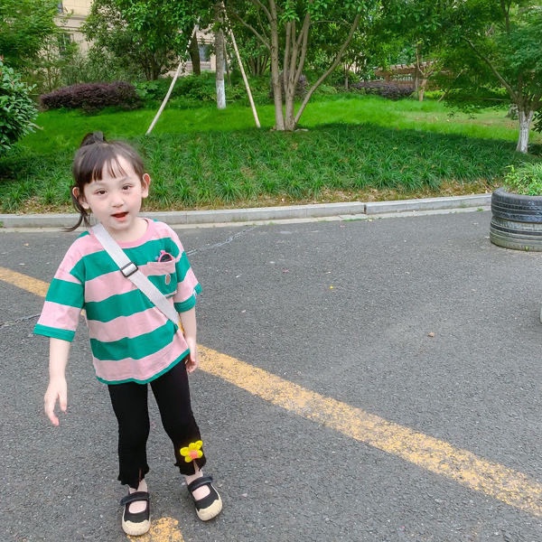 Quần Ống Loe Hoa Mỏng Co Giãn Thời Trang Mùa Hè Hàn Quốc Hàng Mới 2022 Dành Cho Bé Gái