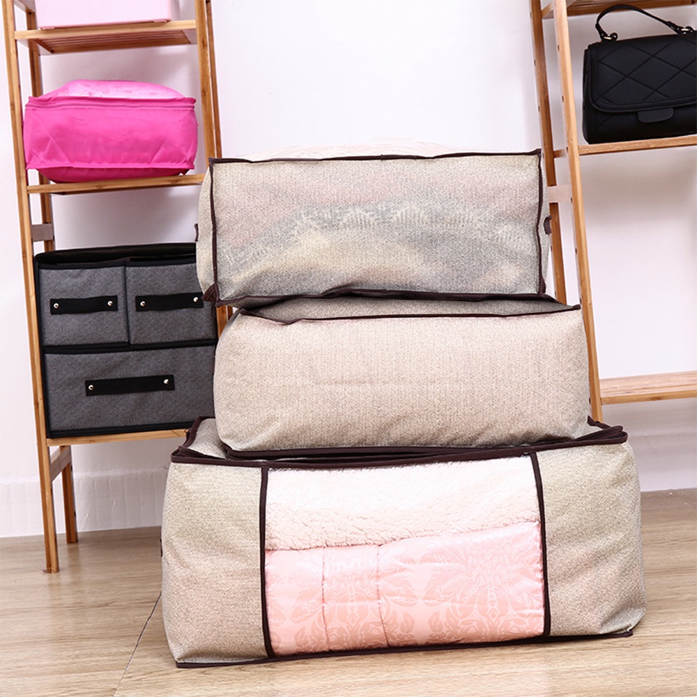 Túi đựng quần áo chăn màn ga gối, túi để đồ dùng cỡ lớn vải chống ẩm mốc