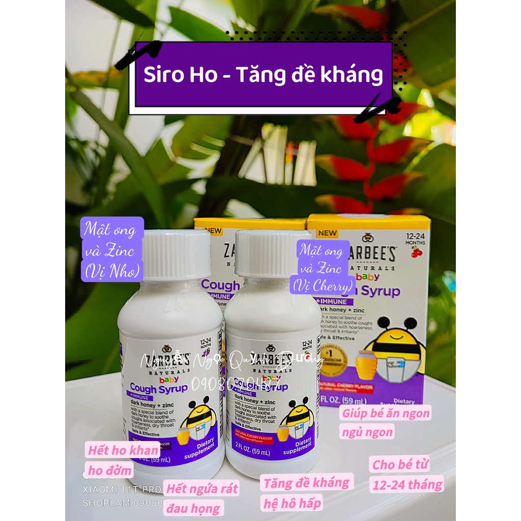 SIRO HO ZARBEE'S & KẼM ZINC TĂNG ĐỀ KHÁNG - SHOPLAM