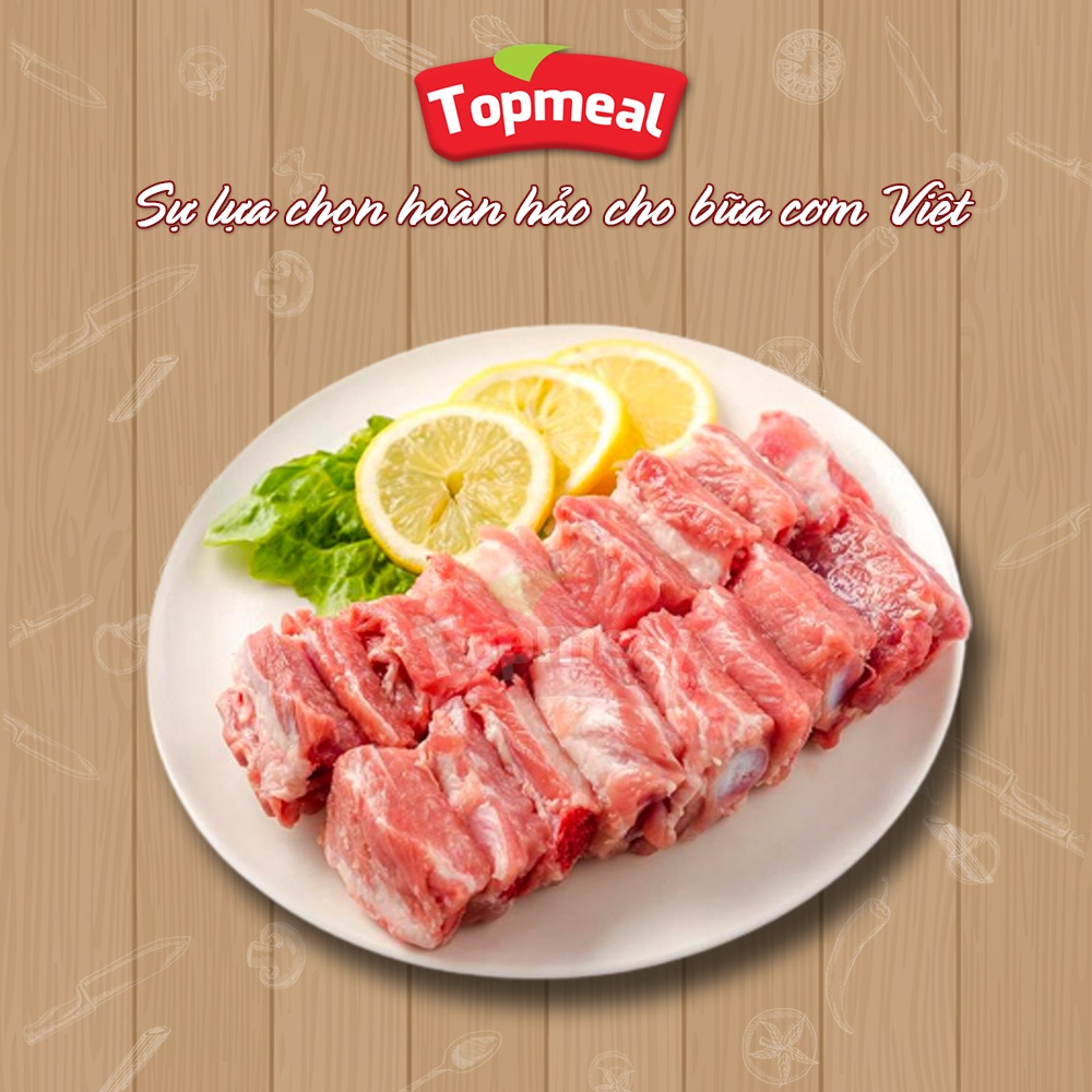 HCM - Sườn non heo Topmeal  - Thích hợp với các món nướng, hầm, rang, xào chua ngọt -