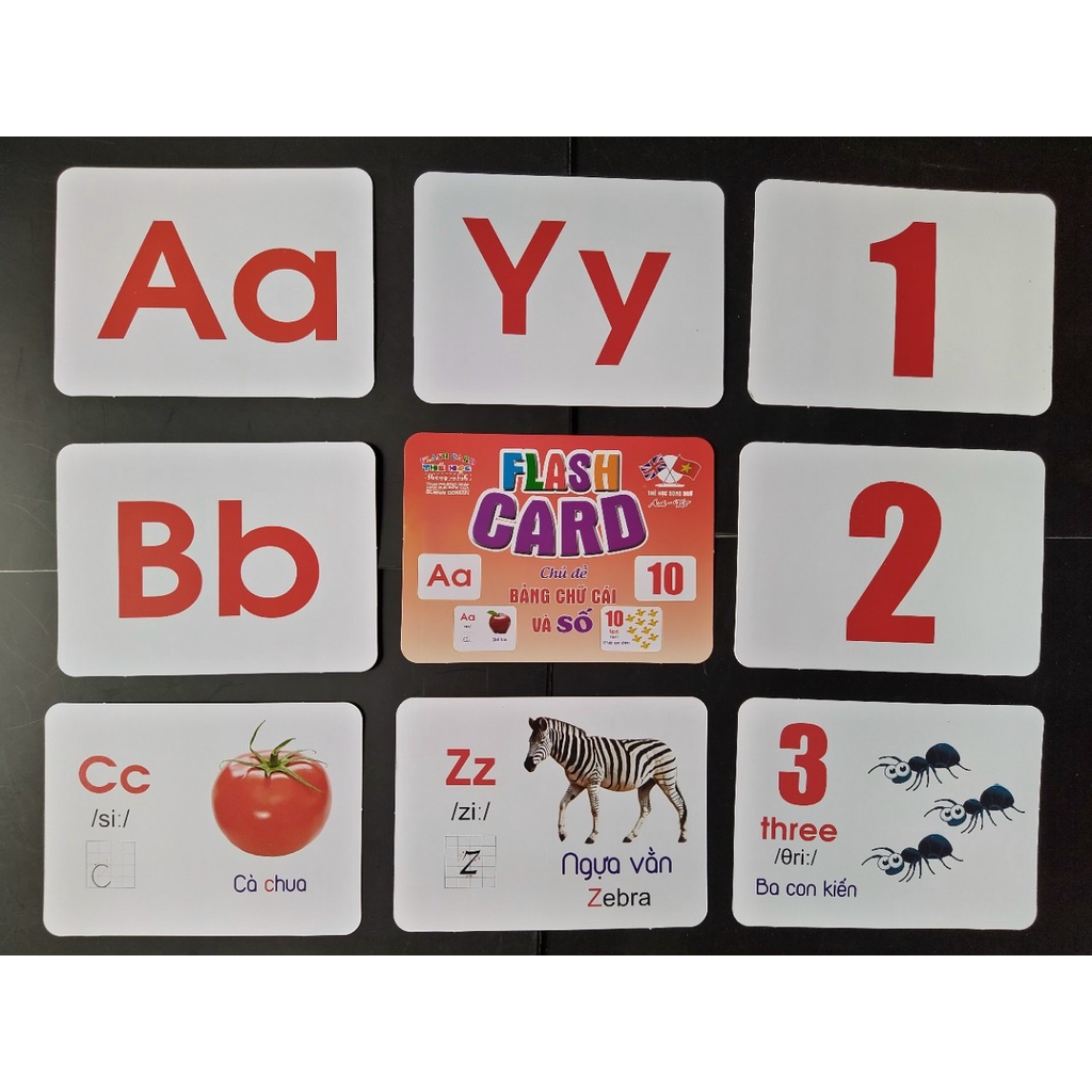 Bộ Thẻ Học Thông Minh cho bé 18 Chủ Đề thẻ học Glenn Doman loại to song ngữ Flashcard