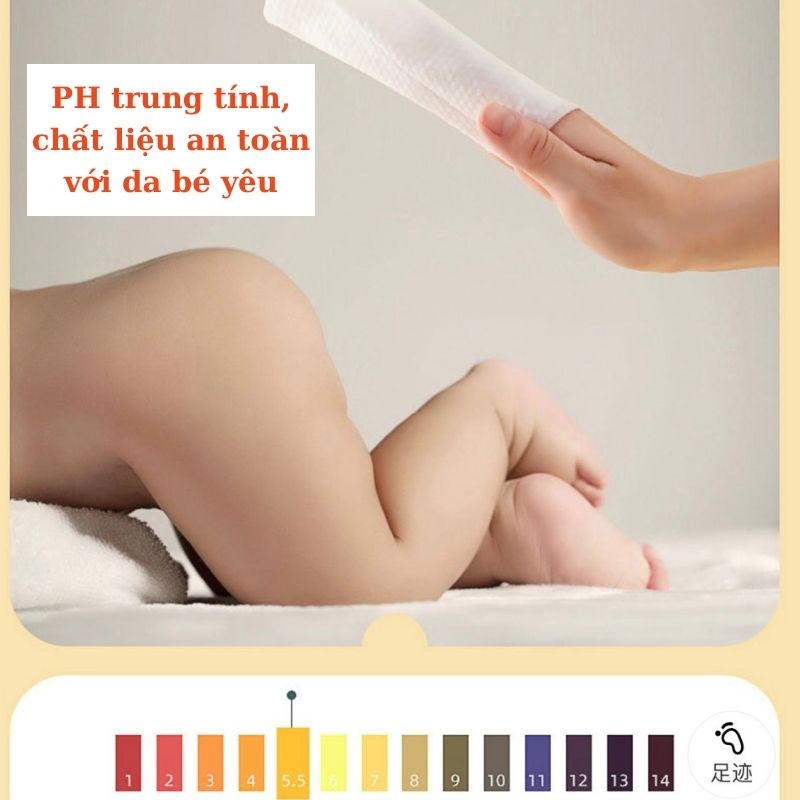 Giấy ướt kháng chuẩn con vịt vàng Khăn ướt cho bé hàng nội địa cao cấp