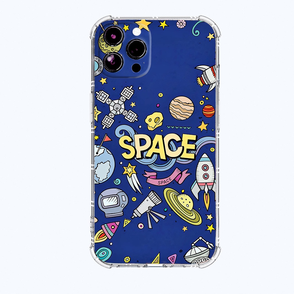 Ốp lưng iphone Space trong suốt chống sốc cho iphone 14 13 pro max 11 12 pro max mini x xr xs max 6 s 7 8 plus