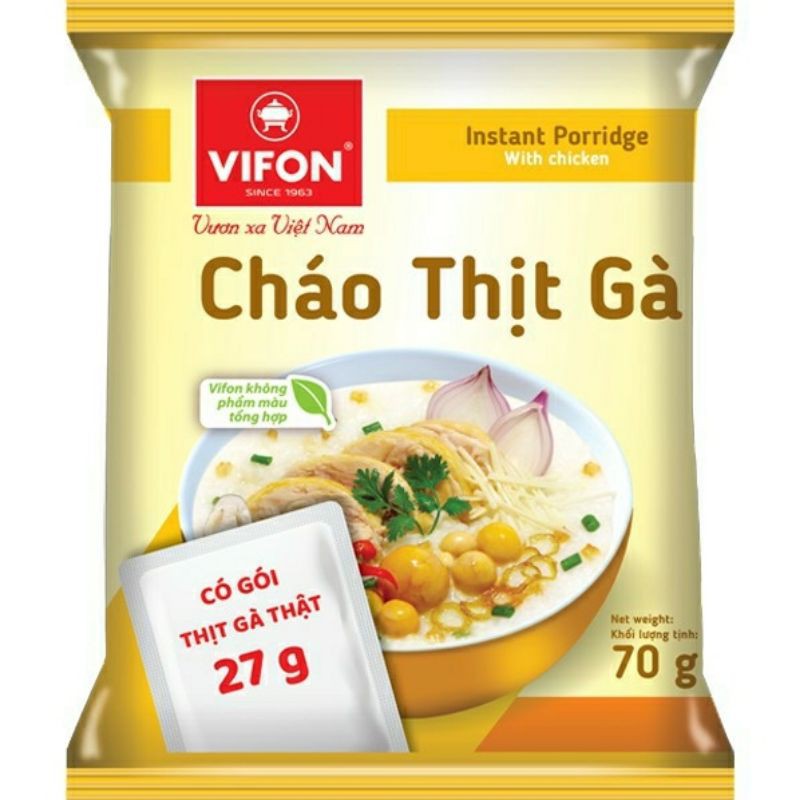 cháo thịt gà 70g