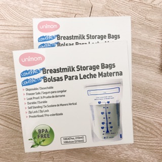 Túi trữ sữa unimom hộp 10c, 20c