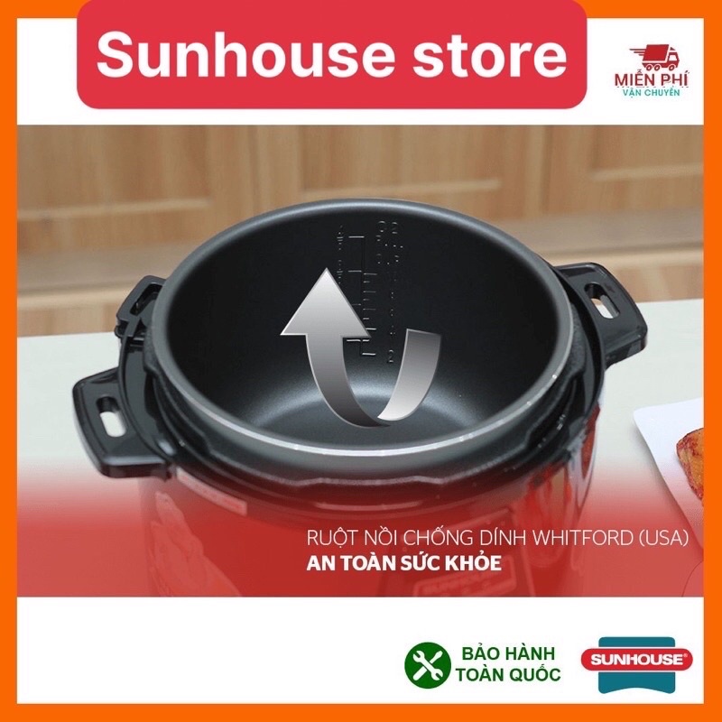 Nồi áp suất điện đa năng SUNHOUSE 5lit SHD1550,sunhouse SHD1552