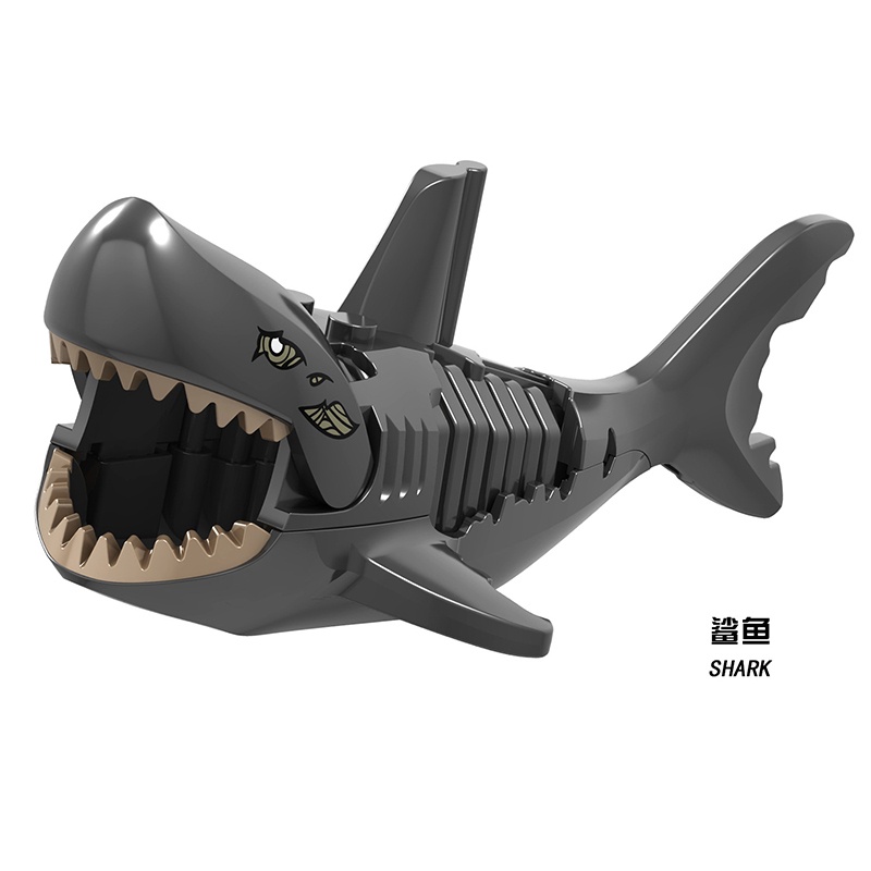 Mô Hình Đồ Chơi Lego Cá Mập Đen Độc Đáo Cho Bé