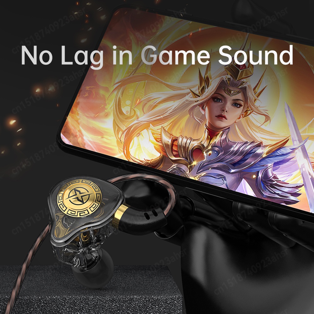 Tai nghe nhét tai SPRISE X7 có dây kim loại chống ồn 6D âm thanh HiFi giắc cắm 3.5mm