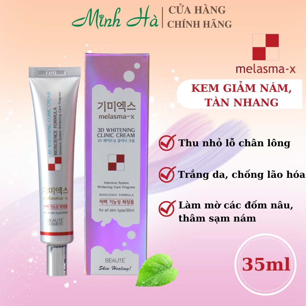 Kem dưỡng Melasma-X 3D Whitening Clinic Cream giúp làm trắng da và giảm nám tàn nhang