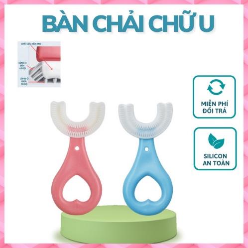 [CHÍNH HÃNG] Bàn chải đánh răng chữ U cho bé BQB siêu mềm - Hugo Baby