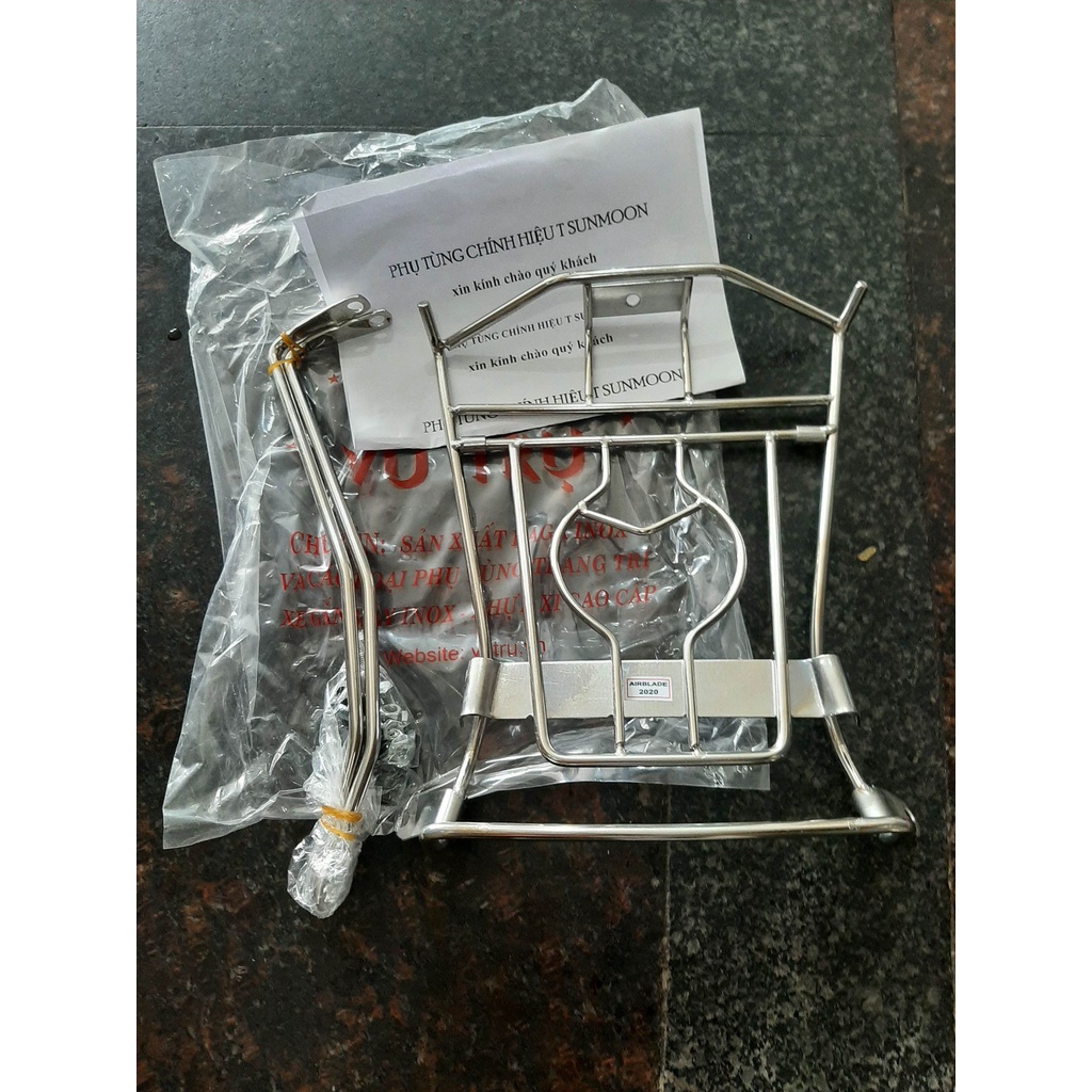 Lượn giữa Air Blade Baga giữa 2020 2021 2022 ab 150 ab 160 Inox kèm ốc và cao su