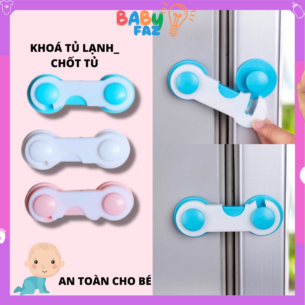 Khoá chốt cài cửa khóa tủ lạnh thông minh an toàn cho bé