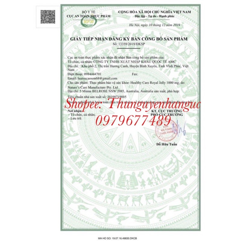 (Mẫu mới) Sữa Ong Chúa Healthy Care Royal Jelly ÚC 1000mg Lọ 365v | BigBuy360 - bigbuy360.vn