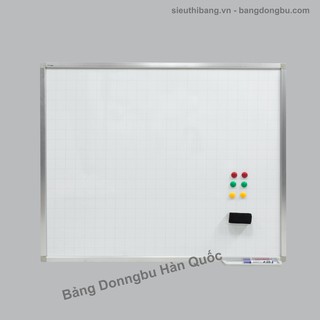 Bảng từ trắng viết bút lông 120x150cm (Tặng kèm bút- lau bảng - nam châm)