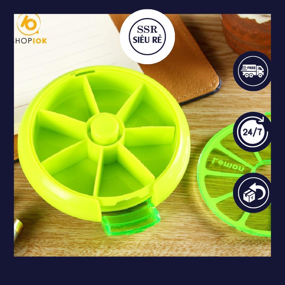 Hộp chia thuốc quả cam, đựng thuốc 7 ngày tiện lợi (LA1621)