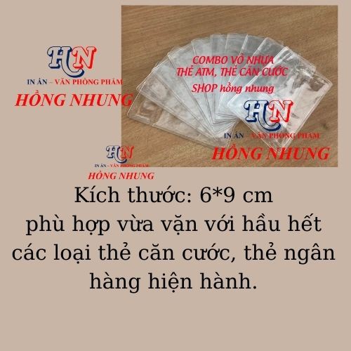 Thẻ bọc căn cước, Túi Nhựa Bọc Thẻ Căn Cước, Thẻ ATM