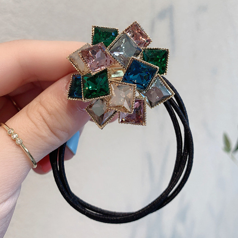 Dây buộc tóc phối đá trang trí sang trọng thời trang cho nữ