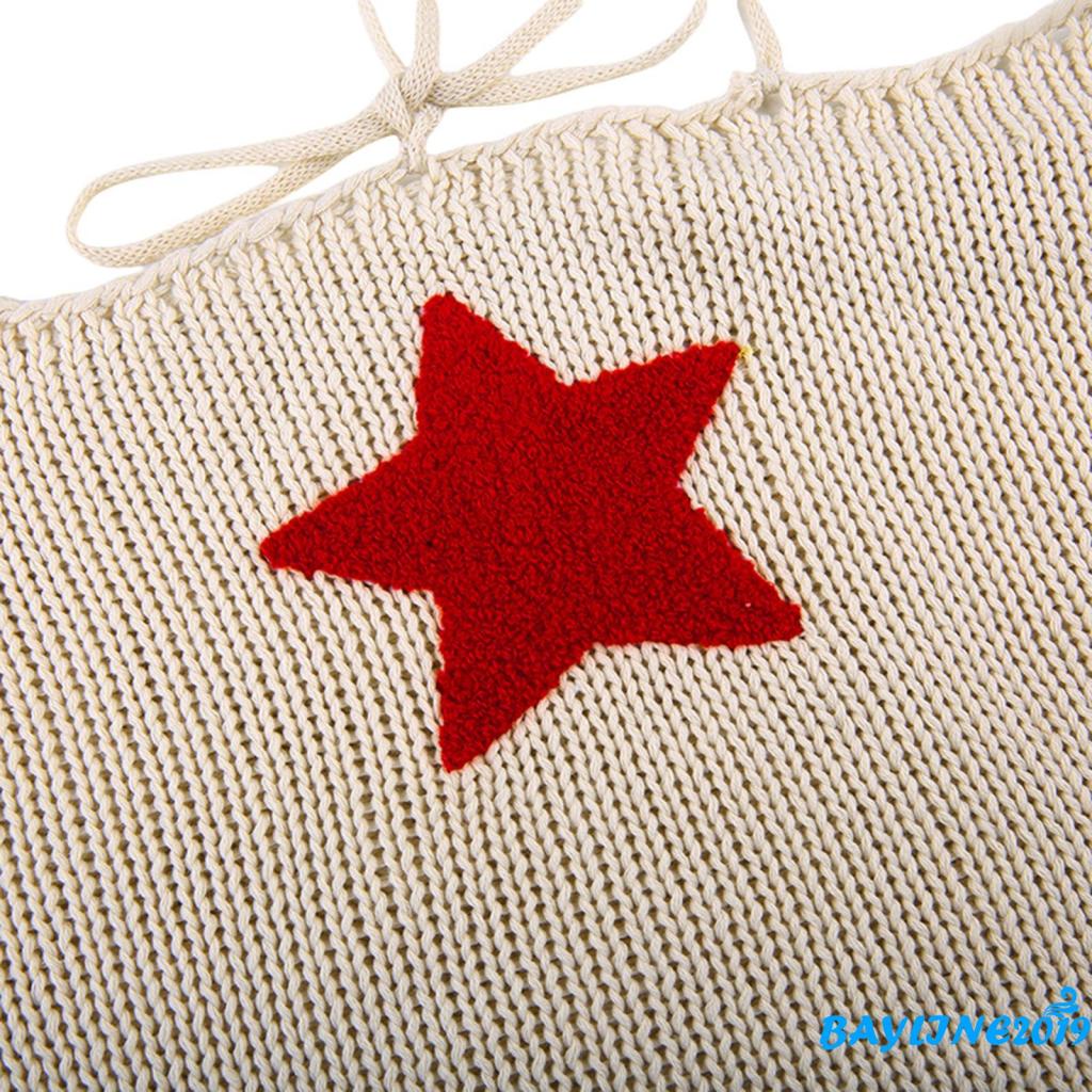 Set Áo Lửng Dài Tay + Áo Hai Dây Dệt Kim Họa Tiết Ngôi Sao Thời Trang Dành Cho Nữ