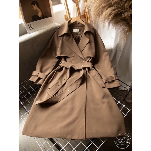 Áo khoác mangto kaki khuy bấm dáng dài (hàng mác ysm) | BigBuy360 - bigbuy360.vn