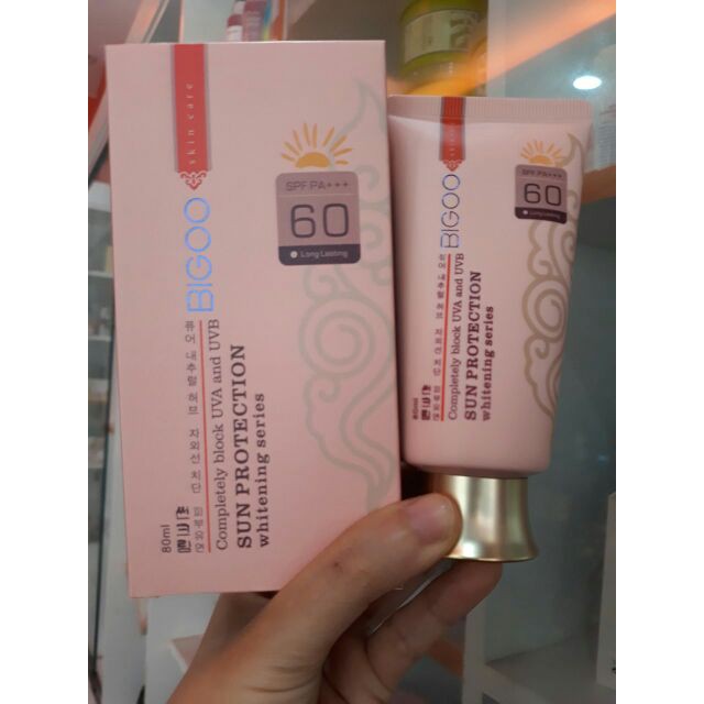 kem chống nắng kháng khuẩn BIGGO 2in1 80ml