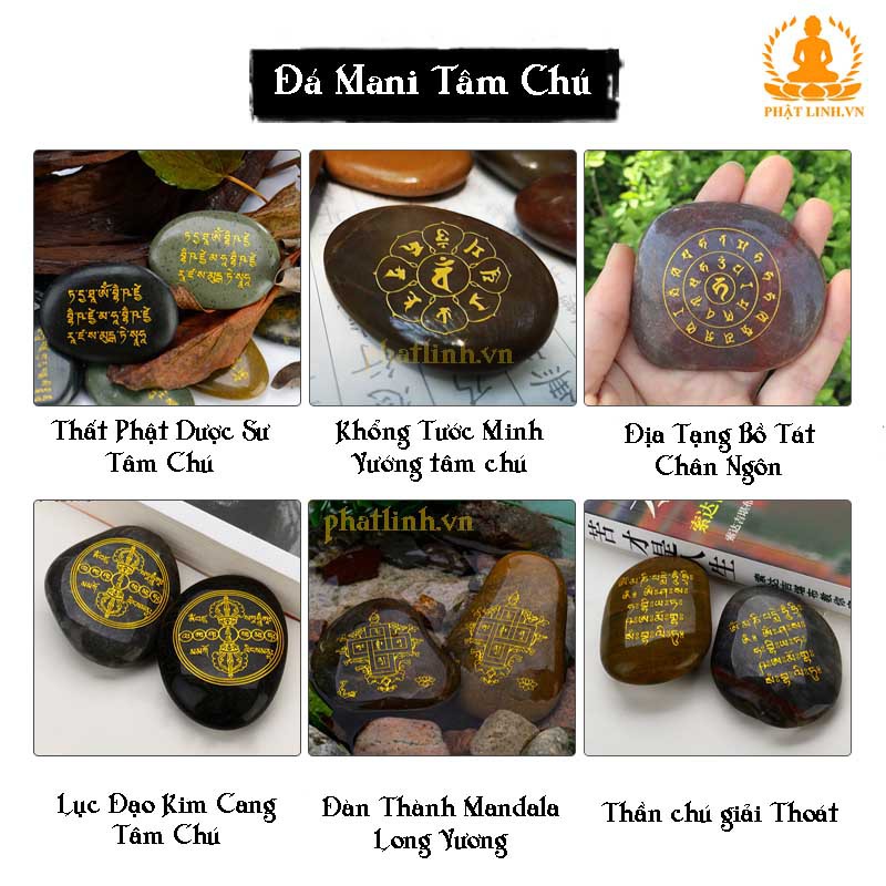 Đá Mani Thần Chú Mật Tông